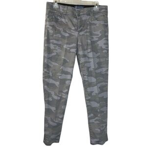 Democracy AB‎ Technology Jeans Womens Size 10 Gray Camo Grey Skinny Stretch